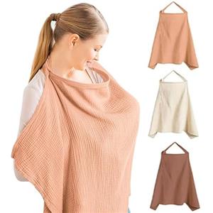 FaJoek Copri Seno Allattamento FaJoek Coperta per Allattamento con Spalline Regolabili, Grembiule per Allattamento, Scialle Privacy Allattamento, Poncho Allattamento Neonato, Velo Allattamento (Rosa)