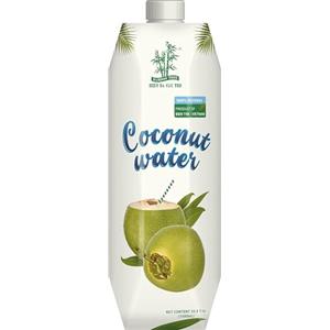 BAMBOO TREE Acqua di cocco, 1 X 1 LTR | 100% naturale da Ben Tre, Vietnam - senza conservanti, senza coloranti, ricca di fibre e sali minerali