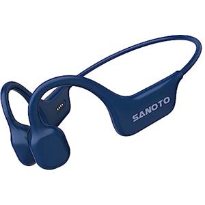 SANOTO Cuffie Conduzione Ossea Open Ear Auricolari Bluetooth 5.0 Wireless IPX7 Sport Impermeabili e Antisudore Adatte per Corsa Ciclismo Fitness Ufficio