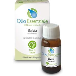 Erboristeria Magentina Olio Essenziale di Salvia Sclarea 10 ml - Puro e Naturale, Senza OGM