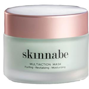 Skinnabe Maschera Viso Multiazione 50ml - Purificante, Rivitalizzante e Idratante con Acido Ialuronico