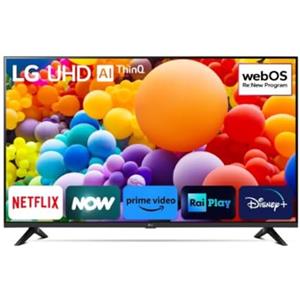 LG UHD 43'', Serie UT73 2024, Smart TV 4K, 43UT73006LA, Processore α5 Gen7, 20W, 3 HDMI, HDR10 Pro, Filmmaker Mode, Game Optimizer, Alexa, Wi-Fi, webOS 24, Sports Portal