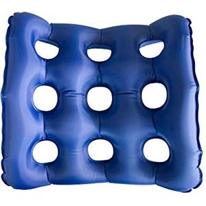 Mobiclinic, Cuscino gonfiabile, Air-02, Marchio europeo, Da seduta, Cusnico per emorroidi, Antidecubito sedia a rotelle, Include gonfiatore, Rotondo, Con foro