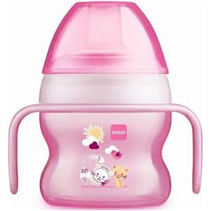 BAMED BABY ITALIA MAM Starter Cup Femmina 150ml - Tazza con Beccuccio Soft e Manici Antiscivolo