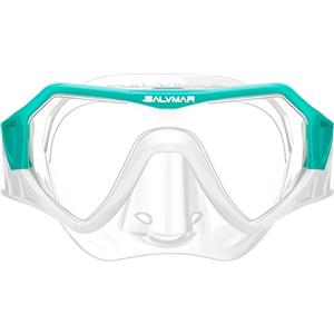 Salvimar Horizon, Maschera per Snorkeling Ragazzo/Ragazza, Silicone Trasparente - Aquamarine/Bianco