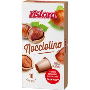 Ristora capsule compatibili Nespresso Nocciolino - disponibili in confezioni da 10, 150, 180, 200 e 240 pz