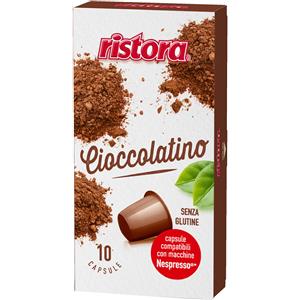 Ristora capsule compatibili Nespresso CIOCCOLATINO - Confezione da 10, 150, 180, 200 o 240 capsule