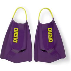 Arena Powerfin Pro II - Pinne unisex per adulti, in silicone, a lama corta, personalizzabili, colore: prugna/lime, taglia 40-42