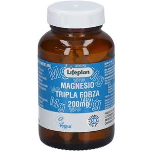 LIFEPLAN PRODUCTS Ltd Lifeplan Magnesio Tripla Forza 60 Tavolette - Integratore Alimentare con Magnesio
