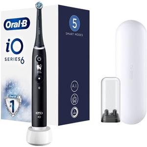 PROCTER & GAMBLE SRL Oral-B IO Serie 6 Spazzolino Elettrico Ricaricabile Nero + 2 Refill