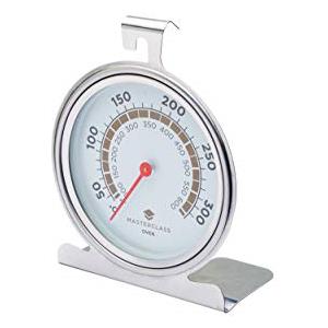 Master Class MasterClass Termometro da Forno 50-300 Gradi Celsius, Acciao Inox, Argento