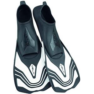 SEAC Vela Pinne Corte da Nuoto e Snorkeling Unisex Adulto Bianco 32-33