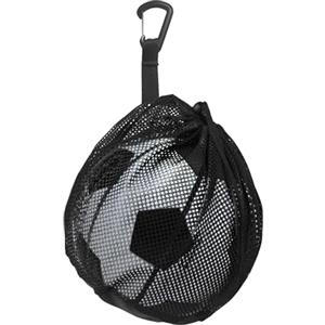 YUNCHONGuk Borsa da pallacanestro, 1 borsa da pallacanestro, rete portatile, borsa a rete da pallacanestro, borsa a rete multifunzione, colore nero, 30,5 x 25,4 cm
