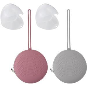 LWMLWM Porta Succhietto in Silicone, Lavabile Contenitore per Ciuccio, Custodia in Silicone per Ciucci per Bambini da Viaggio, Chiusura a Cerniera per Ciuccio