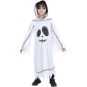 Rubie's Rubies Costume Fantasma Incadenato per bambino e bambina, Ghost, Tunica e cappuccio, Ufficiale per Halloween, Trick or Treat, Cosplay e Carnevale