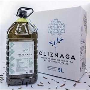 OLIZNAGA Olio extra vergine di oliva 5 litri. Varietà Hojiblanca, picual e arbequina. Olio Extravergine di Oliva formato bottiglia da 5 litri. Olio Extravergine Gourmet. Ideale per uso personale o come regalo.