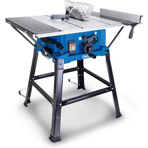 Scheppach Sega circolare da tavolo HS110 | 2000 W | Lama Ø254 mm | Altezza di taglio fino a 87 mm | Allargamenti da tavolo | Viene fornito con protezione lama, guida angolare e guida parallela