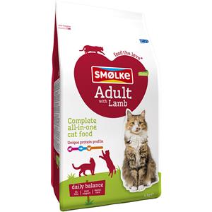 Smølke Adult con Agnello - Alimento Secco Bilanciato per Gatti Adulti, 4 kg