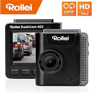 Rollei CarDVR 402 Dashcam | Autocamera | Registrazione di emergenza | Full HD (1080p/30fps) | Funzione Loop | Dashcam Car con modulo GPS e G-Sensor