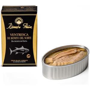 Generico Conserve Pesce e Frutti di Mare | Ramòn Peña® Tonno Bianco in Olio di Oliva | Tonno in Scatola Offerte | Conserve Ittiche Artigianali - 112 Gr | Ventresca Tonno Latta