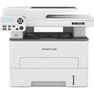 PANTUM M7108DW Multifunzione Stampante Laser,Copia Stampa Scansione 3in1,Bianco e Nero Wireless con Stampa fronte/retro Automatica,33ppm,WiFi, Inbox 1,500 Pagine Toner