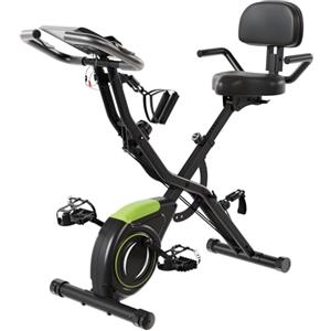 Devoko Cyclette,Bicicletta da Fitnessm,Cyclette per Casa Pieghevole,Sensori Palmari, 16 Livelli Resistenza,Cyclette per Allenamento Aerobico a Casa,Supporti per Cellulari e Tablet,Capacità 140 kg