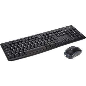 Logitech MK270 Combo Tastiera e Mouse Wireless per Windows, Layout Inglese QWERTY - Nero