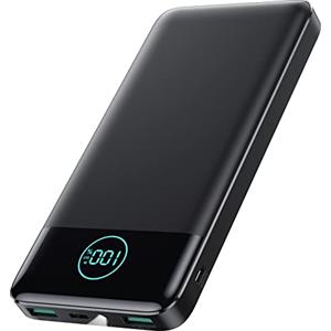 AXNEB Power Bank 13800mAh,Ultra Sottile & Leggero Caricatore Portatile con Display LCD,3A PD USB C Ingressi&Uscite Powerbank con Torcia LED Batteria Esterna per iPhone Samsung Huawei Xiaomi ECC