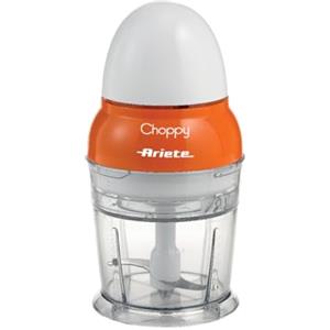 Ariete 1836 Choppy - Tritatutto con lame in Acciaio Inox - si avvia premendo il coperchio - 250 ml - 160 Watt - Arancione