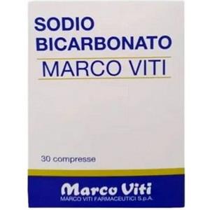 Marco Viti Sodio Bicarbonato Alimentare 500 mg/700 mg - 30 Compresse per Benessere Gastro-Intestinale