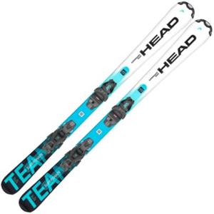 HEAD Supershape Team Easy JRS con JRS 7, 5 GW CA BR.78[H] Attacchi Junior Sci, colore: bianco/blu (314203+100922)