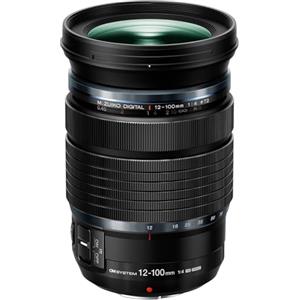 OM SYSTEM M. Zuiko Digital ED 12-100mm F4 IS Pro Obiettivo, adatto a tutte le fotocamere MFT (Olympus OM-D & PEN, modelli Panasonic serie G), nero