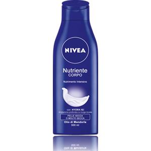 Nivea Body Crema Nutriente 500 ml - Idratazione Intensa per Pelle Secca con Olio di Mandorle e Vitamina E