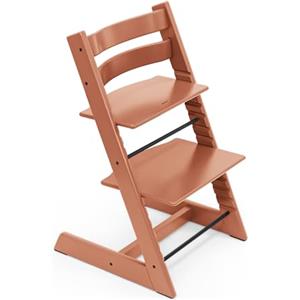 Stokke Sedia Tripp Trapp di Stokke, Terracotta - Sedia evolutiva e interamente regolabile per neonati, bambini e adulti - Comoda, confortevole ed ergonomica