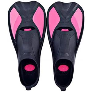 N / A Pinne da Piscina Unisex-Adulto Leggero Pinne Snorkeling Corte Pinne Allenamento Nuoto - Rosso, S