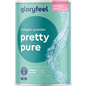 Gloryfeel Collagene in Polvere, Collagene puro 500 g, 12500 mg di idrolizzato di collagene, Peptidi di Collagene di marca GELITA AG (Tendoforte®, Fortigel®, Verisol®), con Vitamina C, Bio-Antiossidante Pelle
