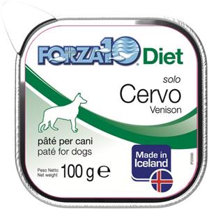 Forza10 Diet Solo Cervo - Patè Umido Monoproteico per Cani - 100 gr