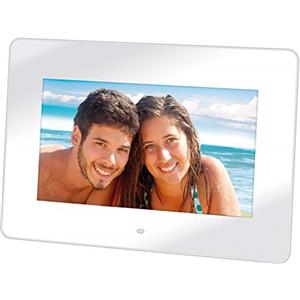 Trevi DPL 2210 Cornice Digitale Digital Photoframe LED 7, SD, MMC, USB, Visualizza Foto e Video, Bianco