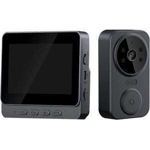ReachMall Videocitofono senza fili con visione notturna da 4,3 pollici, 800 mAh, per esterni, WiFi, telecamera per visione notturna, per inglese, francese, per italiano, tedesco