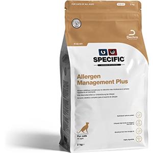 SPECIFIC® Allergen Management Plus (FΩD-HY) - 2kg - Crocchette ipoallergeniche per gatti di tutte le età con salmone idrolizzato - Omega 3 - Senza glutine - DECHRA Veterinary Products