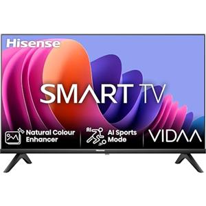 Hisense TV 40 Full HD 40A4N, Smart TV VIDAA U7, Game Mode, Works with Alexa, Tuner DVB-T2/S2 HEVC 10, lativù