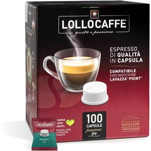 Lollo Caffè Capsule Decaffeinate Compatibili Espresso Point - Gusto Pieno e Aroma Equilibrato, Disponibili in Diverse Confezioni