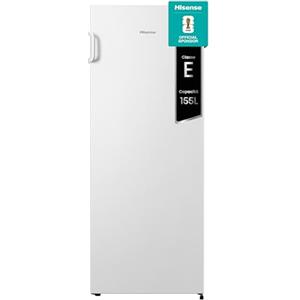 Hisense FV191N4AW2 Freezer Verticale con display LED, Total No frost, 155 L, Inox