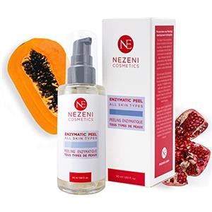 NE NEZENI Peeling Enzimatico Viso 13 ATTIVI: 3 Enzimi + 4 Estratti + Acido Ialuronico Nezeni Cosmetics - BASSO CONSERVANTI 2 anni scadenza chiuso | Scrub delicato per pelli sensibili e/o secche