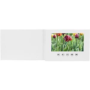 Xiuganpo Biglietto D'auguri Video, Videolibro di Ricordi HD 720P con Schermo LCD, Brochure Video Elettronica Portatile Ricaricabile per Matrimoni, Ristoranti, Promozioni Aziendali (7