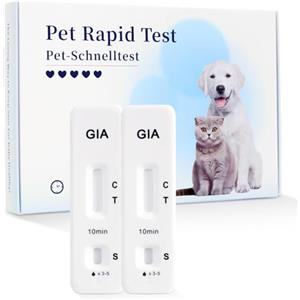 Galle Bear 2 x Giardien test rapido per cani e gatti Giardienttest di qualità Giardien