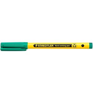 Staedtler Noris Penna da Scrittura Verde - Confezione da 10 Pz, Punta Fine 0,6 mm, Resistente alla Pressione
