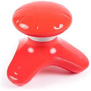 GLOBAL RELAX® | BONNO Massaggiatore vibrante per il corpo | Rosso | Shiatsu I Anticellulite I Riflessologia Plantare I Digitopressione | Ergonomico | Resistente all'acqua