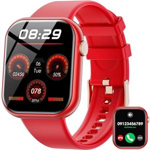 Hwagol Smartwatch Uomo Donna, 1,85'' Schermo Orologio Smartwatch con Chiamata Bluetooth e Risposta Vivavoce, Smart Watch con Contapassi, Cardiofrequenzimetro da Polso, Orologio Fitness per Android iOS