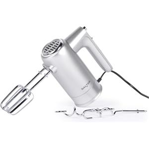 Salter EK5613BMMS Aspen Mixer Manuale - Frusta Elettrica per Dolci, Sbattitori e Ganci per Impasto, Base di Stoccaggio, 5 Livelli di Velocità, Funzione Turbo, Funzione di Espulsione, 300W